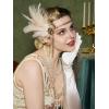 imageSWEETV 1920s Great Gatsby Accessories Set for Women Flapper Headband Headpiece Roaring 20s Costume Accessories SetF01