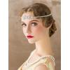imageSWEETV 1920s Headband for WomenSilver Rhinestone Flapper Headpiece Accessories for Great Gatsby PartyStyle 3silver