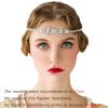 imageSWEETV 1920s Headband for WomenSilver Rhinestone Flapper Headpiece Accessories for Great Gatsby PartyStyle 3silver