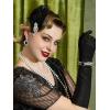 imageSWEETV 6Pcs 1920s Flapper Accessories Set for Women Roaring 20s Great Gatsby Headband Flapper Costume Accessories