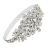 imageSWEETV Black Rhinestone Flapper HeadbandElastic 1920s Headpiece Great Gatsby Hair Accessories for WomenSilver