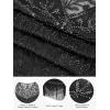 imageSWEETV 1920s Vintage Flapper Dresses for Women Fringed Great Gatsby Dresses Roaring 20s Dress with SleeveBlacksilver