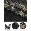 imageSWEETV 1920s Vintage Peacock Flapper Dresses Sequin Fringed Gatsby Dress with HeadbandBlack