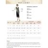 imageSWEETV 1920s Vintage Peacock Flapper Dresses Sequin Fringed Gatsby Dress with HeadbandBlack
