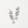 imageSWEETV Wedding Earrings for Brides Cubic Zirconia Teardrop Dangle Bridal Earrings for Wedding Bridesmaid Prom Earrings for WomenSilver