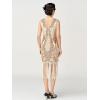 imageSWEETV Women 1920s Vintage Flapper Dress Long Fringed Sequin VNeck Gatsby Dresses for Roaring 20s Cocktail Party