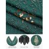 imageSWEETV Womens Flapper Dresses 1920s Fringed Sequin Great Gatsby Dress with 20s Accessories Roaring 20s CostumesGreen
