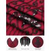 imageSWEETV Womens Flapper Dresses 1920s Fringed Sequin Great Gatsby Dress with 20s Accessories Roaring 20s CostumesRed