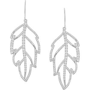 imageSWEETV Cubic Zirconia Statement Earrings for Women Silver Rhinestone Drop Dangle Earrings for Wedding Bridal Prom Formal Party Gifts Frame Earrings Jewelry CollectionsStyle10Silver