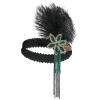 imageSWEETV 1920s Flapper Feather Headband Sequined Roaring 20s Gatsby Showgirl Headpiece Hair AccessoriesF04 Green