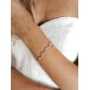 imageSWEETV Bracelet Wedding Bridal for BridesBridesmaidCrystal Cubic Zirconia Bracelet Leaf Vine Vintage StyleRose Gold
