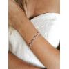 imageSWEETV Bracelet Wedding Bridal for BridesBridesmaidCrystal Cubic Zirconia Bracelet Leaf Vine Vintage StyleSilver