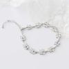 imageSWEETV Bracelet Wedding Bridal for BridesBridesmaidCrystal Cubic Zirconia Bracelet Leaf Vine Vintage StyleSilver