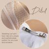 imageSWEETV Bridal Hair Bow Veil White Bow Clip Bachelorette Party Decorations Pearl Accessories Bride to Be Bridal Shower GiftPatternC