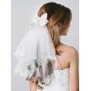 imageSWEETV Bridal Hair Bow Veil White Bow Clip Bachelorette Party Decorations Pearl Accessories Bride to Be Bridal Shower GiftPatternE