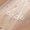 imageSWEETV Bridal Hair Bow Veil White Bow Clip Bachelorette Party Decorations Pearl Accessories Bride to Be Bridal Shower GiftPatternH