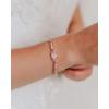 imageSWEETV Cubic Zirconia Teardrop Tennis Bracelets for Wedding Bridal Jewelry Crystal Rhinestone Bracelets for Brides Bridesmaid WomenRose Gold