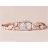 imageSWEETV Cubic Zirconia Teardrop Tennis Bracelets for Wedding Bridal Jewelry Crystal Rhinestone Bracelets for Brides Bridesmaid WomenRose Gold