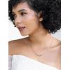 imageSWEETV Dainty Simple Pendant Necklace for Women Cubic Zirconia Leaf Vine Wedding Necklace for Bride BridesmaidN02 Silver