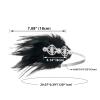 imageSWEETV Flapper Headband 1920s Headpiece Rhinestone Feather Roaring 20s Great Gatsby Hair Accessories for WomenBlackBlack