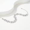 imageSWEETV Marquise Wedding BraceletCrystal Rhinestone Bridal Bracelets for Brides Bridesmaids Women Rose GoldSilver Tennis Bracelet for Wedding Prom Party Jewelry GiftsSilver