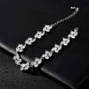 imageSWEETV Marquise Wedding BraceletCrystal Rhinestone Bridal Bracelets for Brides Bridesmaids Women Rose GoldSilver Tennis Bracelet for Wedding Prom Party Jewelry GiftsSilver