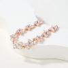 imageSWEETV Marquise Wedding BraceletCrystal Rhinestone Bridal Bracelets for Brides Bridesmaids Women Rose GoldSilver Tennis Bracelet for Wedding Prom Party Jewelry GiftsRose Gold