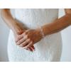imageSWEETV Marquise Wedding BraceletCrystal Rhinestone Bridal Bracelets for Brides Bridesmaids Women Rose GoldSilver Tennis Bracelet for Wedding Prom Party Jewelry GiftsSilver