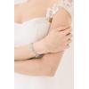 imageSWEETV Marquise Wedding Bracelets for Brides Bridesmaids Adjustable Bridal Bracelet for Wedding Crystal Cubic Zirconia Tennis Bracelet for WomenSilver