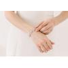 imageSWEETV Marquise Wedding Bracelets for Brides Bridesmaids Adjustable Bridal Bracelet for Wedding Crystal Cubic Zirconia Tennis Bracelet for WomenSilver