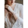 imageSWEETV Teardrop Cubic Zirconia Wedding Tennis Bracelets for Women Crystal Rhinestone Bridal Bracelets for Brides BridesmaidRose Gold