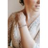 imageSWEETV Teardrop Cubic Zirconia Wedding Tennis Bracelets for Women Crystal Rhinestone Bridal Bracelets for Brides BridesmaidRose Gold