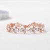 imageSWEETV Teardrop Cubic Zirconia Wedding Tennis Bracelets for Women Crystal Rhinestone Bridal Bracelets for Brides BridesmaidRose Gold