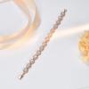 imageSWEETV Teardrop Wedding Bridal Bracelets for Brides Crystal Rhinestone Cubic Zirconia Tennis Bracelets for Women Prom Bridal JewelryRose Gold
