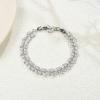 imageSWEETV Wedding Bridal Bracelet for Brides Cubic Zirconia Classic Tennis Bracelet for Women Jewelry GiftSilver