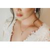 imageSWEETV Wedding Jewelry Sets for Brides BridesmaidCubic Zirconia Teardrop Bridal Necklace Earrings Set Wedding Prom Jewelry for WomenS04 Rose Gold