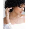 imageSWEETV Wedding Jewelry for Bride Bridesmaids Cubic Zirconia Leaf Vine Bridal Necklace Earrings Bracelet Set Bridal Jewelry Set for Wedding PartyS01 Silver