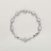 imageSWEETV Wedding Teardrop Bracelets for Brides Bridesmaids Crystal Cubic Zirconia Bridal Bracelets for Women PromSilver
