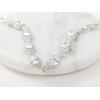 imageSWEETV Wedding Teardrop Bracelets for Brides Bridesmaids Crystal Cubic Zirconia Bridal Bracelets for Women PromSilver