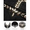 imageSWEETV Womens 1920s Flapper Dresses Scoop Neck Great Gatsby Dress with 20s Accessories Flapper CostumeSetblack