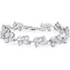 imageSWEETV Marquise Wedding BraceletCrystal Rhinestone Bridal Bracelets for Brides Bridesmaids Women Rose GoldSilver Tennis Bracelet for Wedding Prom Party Jewelry GiftsSilver