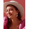 imageSWEETV Bride Earrings for Bachelorette Cowgirls Boot Earrings for Women Dangling Bride to Be Drop Dangle Earrings Bachelorette Outfit Accessories Gifts for Western Country Wedding PartyBoot earringsPink