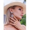 imageSWEETV Bride Earrings for Bachelorette Cowgirls Boot Earrings for Women Dangling Bride to Be Drop Dangle Earrings Bachelorette Outfit Accessories Gifts for Western Country Wedding PartyBoot earringsBlue