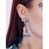 imageSWEETV Bride Earrings for Bachelorette Cowgirls Boot Earrings for Women Dangling Bride to Be Drop Dangle Earrings Bachelorette Outfit Accessories Gifts for Western Country Wedding PartyBoot earringsBlue