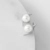 imageSWEETV Minimalist Pearl Drop Dangle Earrings for Women Elegant Wedding Bridal Stud Earrings for Brides BridesmaidsProm Jewelry GiftsStyle1Silver