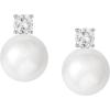 imageSWEETV Minimalist Pearl Drop Dangle Earrings for Women Elegant Wedding Bridal Stud Earrings for Brides BridesmaidsProm Jewelry GiftsStyle5Silver