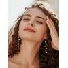 imageSWEETV 14K Gold Plated Long Pearl Drop Dangle Earrings for Women Tassel Chain Baroque Pearl Wedding Bridal Earrings for Brides Bridesmaids Prom Jewelry Gifts05GoldTassel earrings