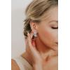 imageSWEETV Bridal Wedding Earrings for Brides Bridesmaid Marquise Cubic Zirconia Rhinestone Cluster Earrings for Women PromSilver