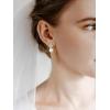 imageSWEETV Cubic Zirconia Pearl Drop Wedding Earrings for Brides Ivory Bridal Pearl Earrings for Bridesmaid Jewelry Gift07Style 8