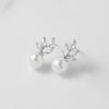 imageSWEETV Cubic Zirconia Pearl Drop Wedding Earrings for Brides Ivory Bridal Pearl Earrings for Bridesmaid Jewelry Gift07Style 8